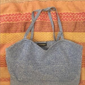 AMERICAN APPAREL NEVER WORN ONLY MODELED CROP TANK